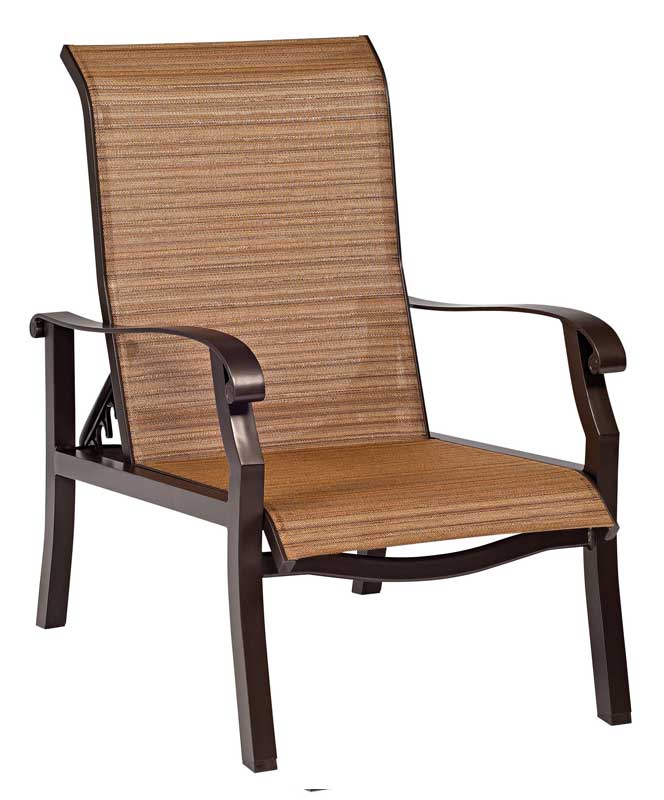 Cortland Sling Aluminum Adjustable Lounge Chair by Woodard - Image 2